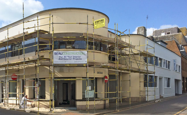 Commercial building refurbishment in Jersey